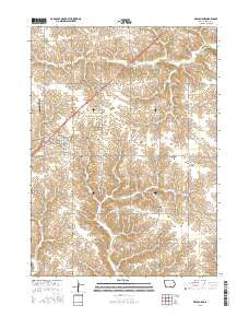 Melbourne Iowa Current topographic map, 1:24000 scale, 7.5 X 7.5 Minute, Year 2015