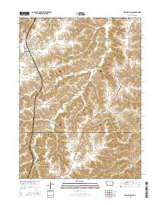 Melcher-Dallas Iowa Current topographic map, 1:24000 scale, 7.5 X 7.5 Minute, Year 2015