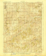 Melcher Iowa Historical topographic map, 1:62500 scale, 15 X 15 Minute, Year 1924