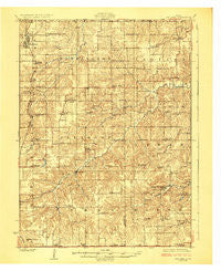 Melcher Iowa Historical topographic map, 1:62500 scale, 15 X 15 Minute, Year 1924