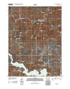 Melrose Iowa Historical topographic map, 1:24000 scale, 7.5 X 7.5 Minute, Year 2010