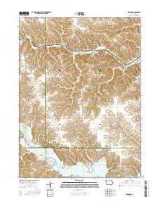 Melrose Iowa Current topographic map, 1:24000 scale, 7.5 X 7.5 Minute, Year 2015