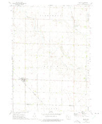 Melvin Iowa Historical topographic map, 1:24000 scale, 7.5 X 7.5 Minute, Year 1972