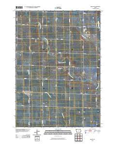 Melvin Iowa Historical topographic map, 1:24000 scale, 7.5 X 7.5 Minute, Year 2010