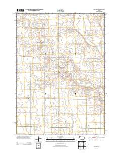 Melvin Iowa Historical topographic map, 1:24000 scale, 7.5 X 7.5 Minute, Year 2013