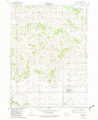 Menlo Iowa Historical topographic map, 1:24000 scale, 7.5 X 7.5 Minute, Year 1982