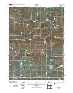 Menlo Iowa Historical topographic map, 1:24000 scale, 7.5 X 7.5 Minute, Year 2010