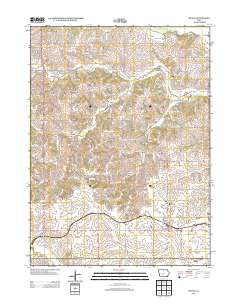 Menlo Iowa Historical topographic map, 1:24000 scale, 7.5 X 7.5 Minute, Year 2013