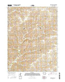 Merle Junction Iowa Current topographic map, 1:24000 scale, 7.5 X 7.5 Minute, Year 2015