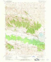Middle Amana Iowa Historical topographic map, 1:24000 scale, 7.5 X 7.5 Minute, Year 1968