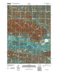 Middle Amana Iowa Historical topographic map, 1:24000 scale, 7.5 X 7.5 Minute, Year 2010