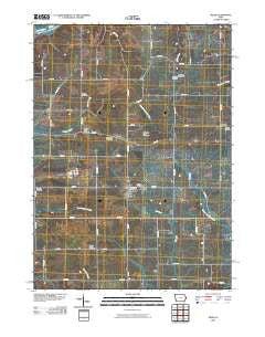 Miles Iowa Historical topographic map, 1:24000 scale, 7.5 X 7.5 Minute, Year 2010