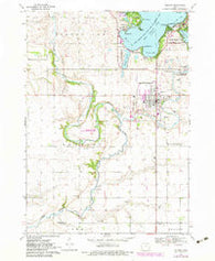 Milford Iowa Historical topographic map, 1:24000 scale, 7.5 X 7.5 Minute, Year 1970