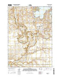 Milford Iowa Current topographic map, 1:24000 scale, 7.5 X 7.5 Minute, Year 2015