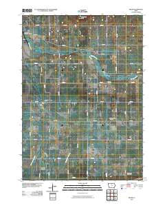 Miller Iowa Historical topographic map, 1:24000 scale, 7.5 X 7.5 Minute, Year 2010