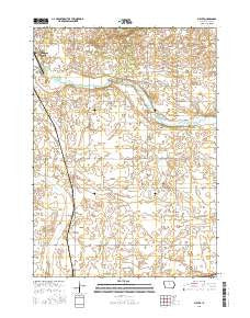 Miller Iowa Current topographic map, 1:24000 scale, 7.5 X 7.5 Minute, Year 2015