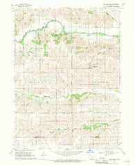Millersburg Iowa Historical topographic map, 1:24000 scale, 7.5 X 7.5 Minute, Year 1968