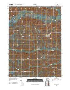 Millersburg Iowa Historical topographic map, 1:24000 scale, 7.5 X 7.5 Minute, Year 2010