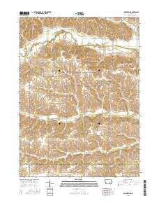 Millersburg Iowa Current topographic map, 1:24000 scale, 7.5 X 7.5 Minute, Year 2015