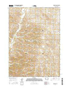 Millnerville Iowa Current topographic map, 1:24000 scale, 7.5 X 7.5 Minute, Year 2015