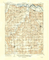 Milo Iowa Historical topographic map, 1:62500 scale, 15 X 15 Minute, Year 1910