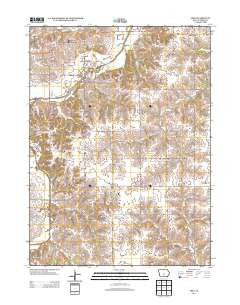 Milo Iowa Historical topographic map, 1:24000 scale, 7.5 X 7.5 Minute, Year 2013