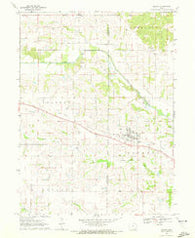 Milton Iowa Historical topographic map, 1:24000 scale, 7.5 X 7.5 Minute, Year 1970