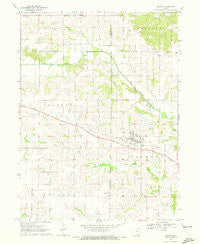 Milton Iowa Historical topographic map, 1:24000 scale, 7.5 X 7.5 Minute, Year 1970