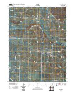 Milton Iowa Historical topographic map, 1:24000 scale, 7.5 X 7.5 Minute, Year 2010