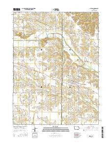 Milton Iowa Current topographic map, 1:24000 scale, 7.5 X 7.5 Minute, Year 2015
