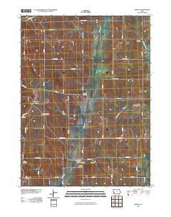 Mineola Iowa Historical topographic map, 1:24000 scale, 7.5 X 7.5 Minute, Year 2010