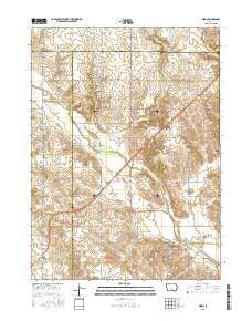 Mingo Iowa Current topographic map, 1:24000 scale, 7.5 X 7.5 Minute, Year 2015