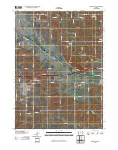 Mitchellville Iowa Historical topographic map, 1:24000 scale, 7.5 X 7.5 Minute, Year 2010