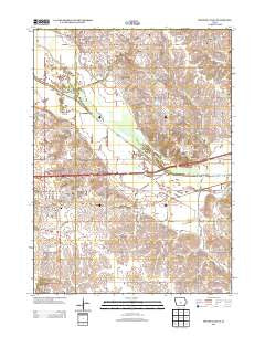 Mitchellville Iowa Historical topographic map, 1:24000 scale, 7.5 X 7.5 Minute, Year 2013