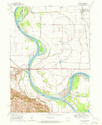 Modale Iowa Historical topographic map, 1:24000 scale, 7.5 X 7.5 Minute, Year 1970