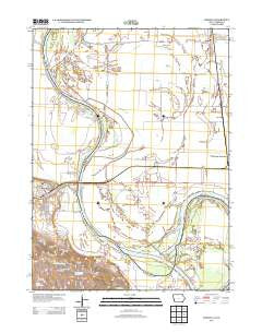 Modale Iowa Historical topographic map, 1:24000 scale, 7.5 X 7.5 Minute, Year 2013