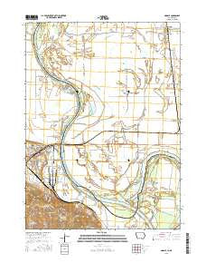Modale Iowa Current topographic map, 1:24000 scale, 7.5 X 7.5 Minute, Year 2015