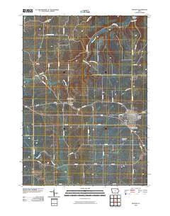 Monona Iowa Historical topographic map, 1:24000 scale, 7.5 X 7.5 Minute, Year 2010