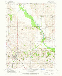 Monroe Iowa Historical topographic map, 1:24000 scale, 7.5 X 7.5 Minute, Year 1965
