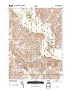 Monroe Iowa Historical topographic map, 1:24000 scale, 7.5 X 7.5 Minute, Year 2013