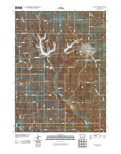 Montezuma Iowa Historical topographic map, 1:24000 scale, 7.5 X 7.5 Minute, Year 2010