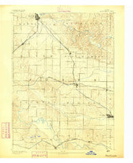 Monticello Iowa Historical topographic map, 1:62500 scale, 15 X 15 Minute, Year 1891