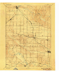 Monticello Iowa Historical topographic map, 1:62500 scale, 15 X 15 Minute, Year 1891