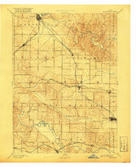 Monticello Iowa Historical topographic map, 1:62500 scale, 15 X 15 Minute, Year 1891