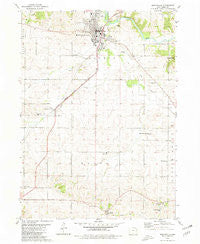 Monticello Iowa Historical topographic map, 1:24000 scale, 7.5 X 7.5 Minute, Year 1980