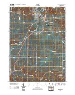 Monticello Iowa Historical topographic map, 1:24000 scale, 7.5 X 7.5 Minute, Year 2010