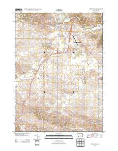 Monticello Iowa Historical topographic map, 1:24000 scale, 7.5 X 7.5 Minute, Year 2013