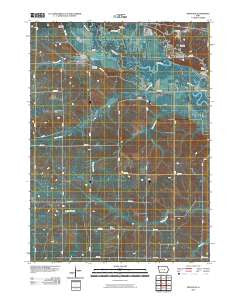 Montour Iowa Historical topographic map, 1:24000 scale, 7.5 X 7.5 Minute, Year 2010