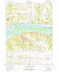 Montpelier Iowa Historical topographic map, 1:24000 scale, 7.5 X 7.5 Minute, Year 1953
