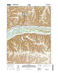 Montpelier Iowa Current topographic map, 1:24000 scale, 7.5 X 7.5 Minute, Year 2015